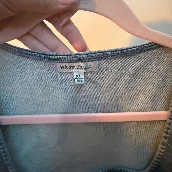 White birch denim top - Picture 3 of 4